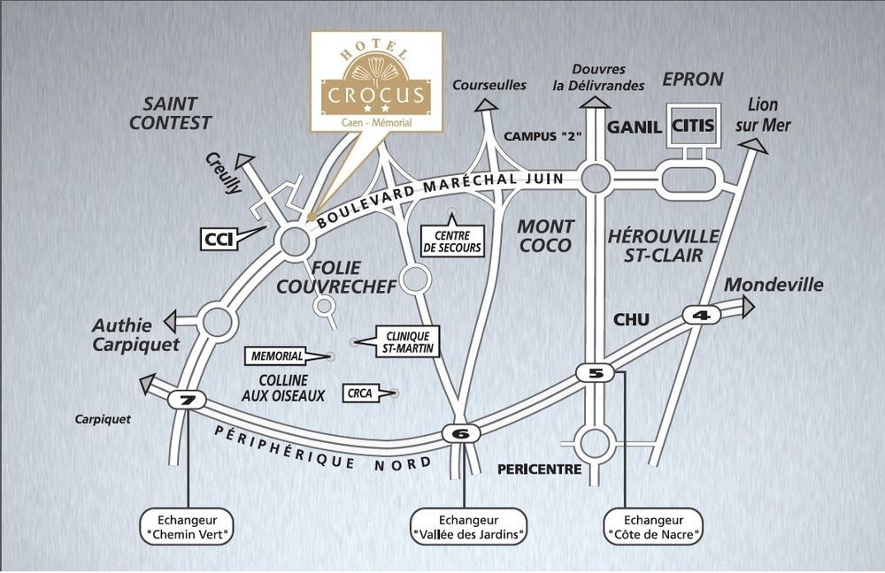 Hotel Crocus Caen Memorial المظهر الخارجي الصورة